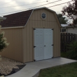 Kenosha WI 10x12 Barn on slab